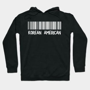 Korean American - Korea, America Barcode Hoodie